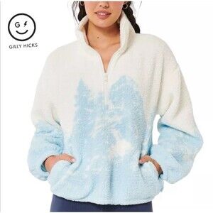 Gilly Hicks Winter Quarter Zip Sherpa Sweater size XXL